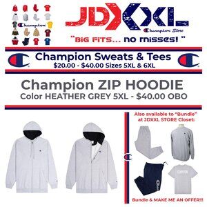 Champion Power Blend Zip Hoody - Grey